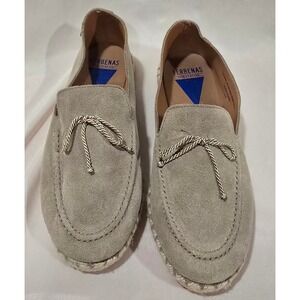 VERBENAS Women's Size 9 Beige Suede Espadrille Loafers Made‎ in Spain City Style